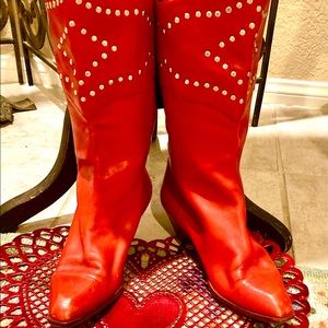 RED WONDER WOMAN BOOTS